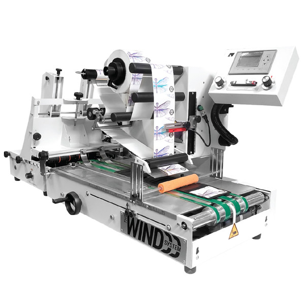 THC - Wind Label Applicator - Auto Label Applicator for Flat Products