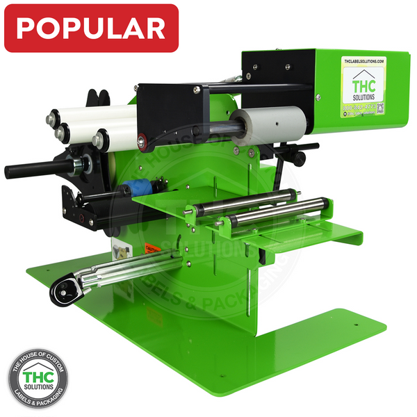 THC Roll-On Pro Applicator, J-tube label applicator, jars label applicator