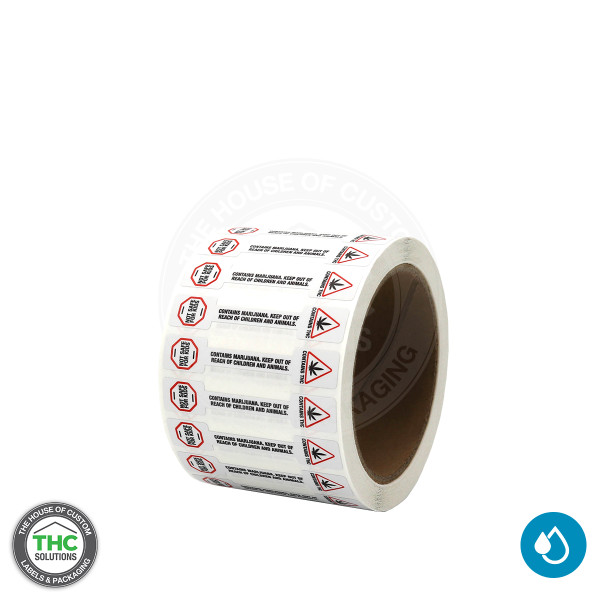 Massachusetts Tamper Evident Void Labels - 2.75" X 0.5" - (Small)