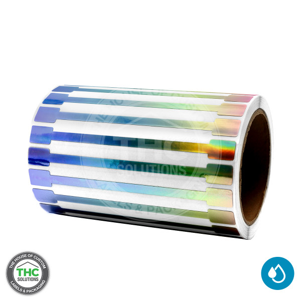 Blank Generic Holographic Void Tamper Evident Labels - 6" X 0.5" (Large)