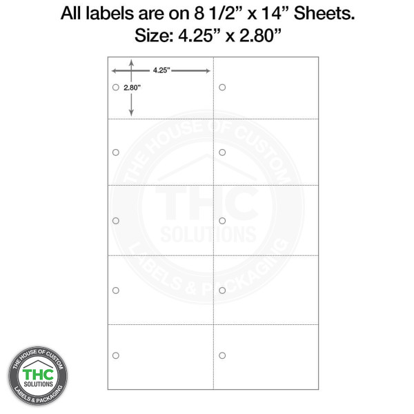 Laser Printable Blank Hang tags, 4.25" x 2.80"