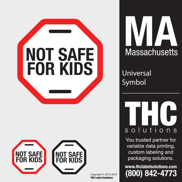 MA - Massachusetts Not For Kids Symbol THC Solutions free download
