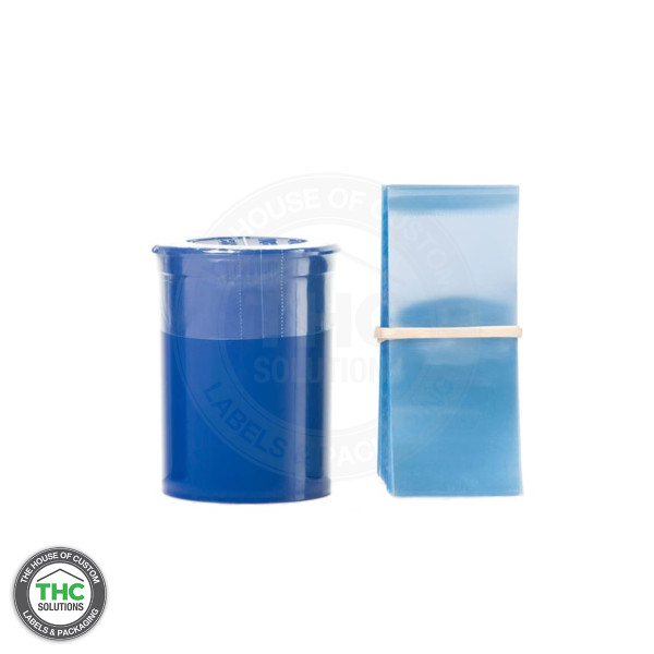 Clear shrink bands for 30 or 60 dram containers