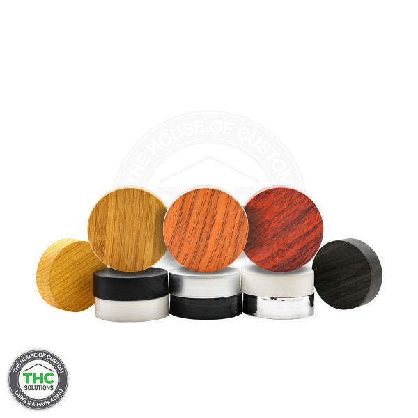 Smooth Flat Plastic Lids in various colors that fit 10 - 90 Dram Straight sided jars.