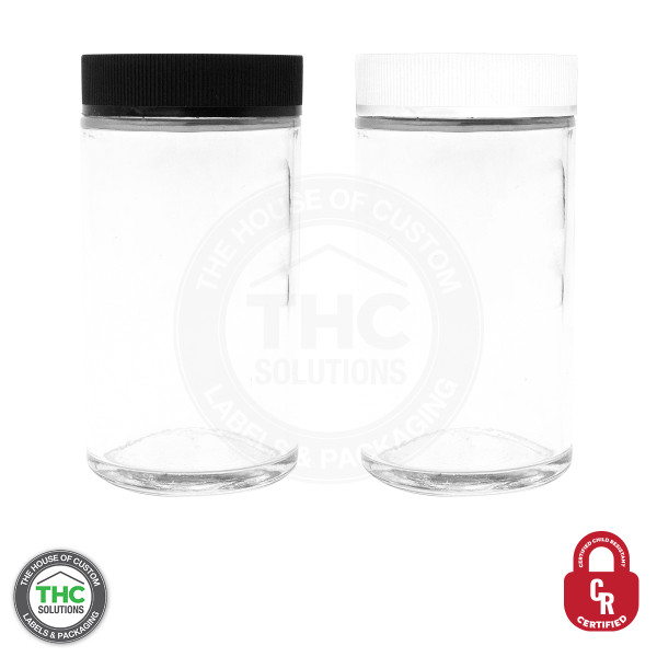 THCR 8 oz Child-Resistant Glass Jar