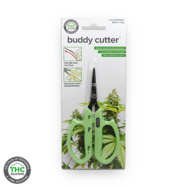 THC Flower buddy cutter scissors for pruning new in packaging (front)
