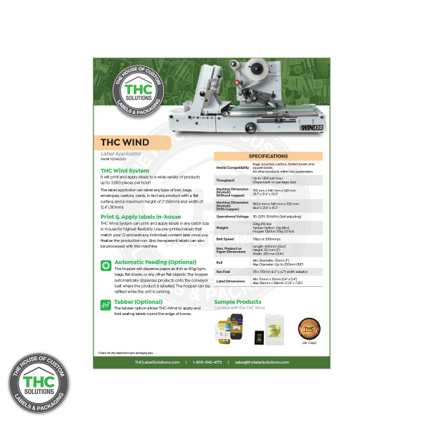THC Wind Spec Sheet