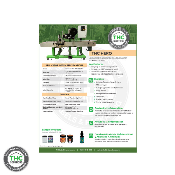 THC Hero Spec Sheet