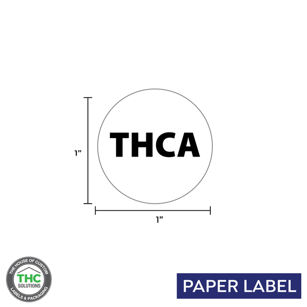 THCA Government Warning Symbol, Circle Label, 1" x 1" (Qty 1,000 Per Roll)