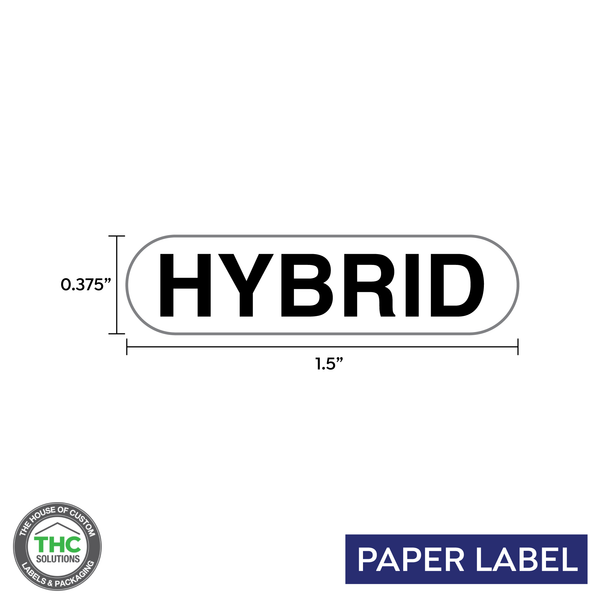 Hybrid Generic Paper Label,  0.375" x 1.5" (Qty 5,000 Per Roll)