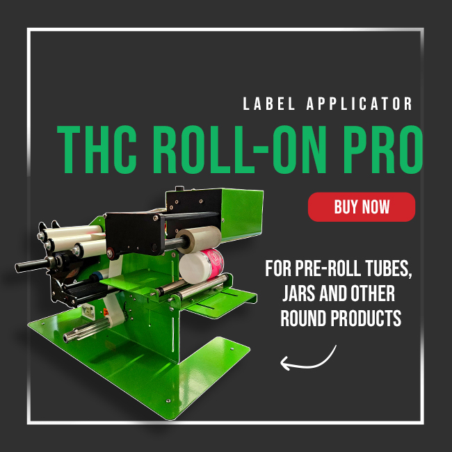 THC Roll-on Pro Label Applicator for CR Jars
